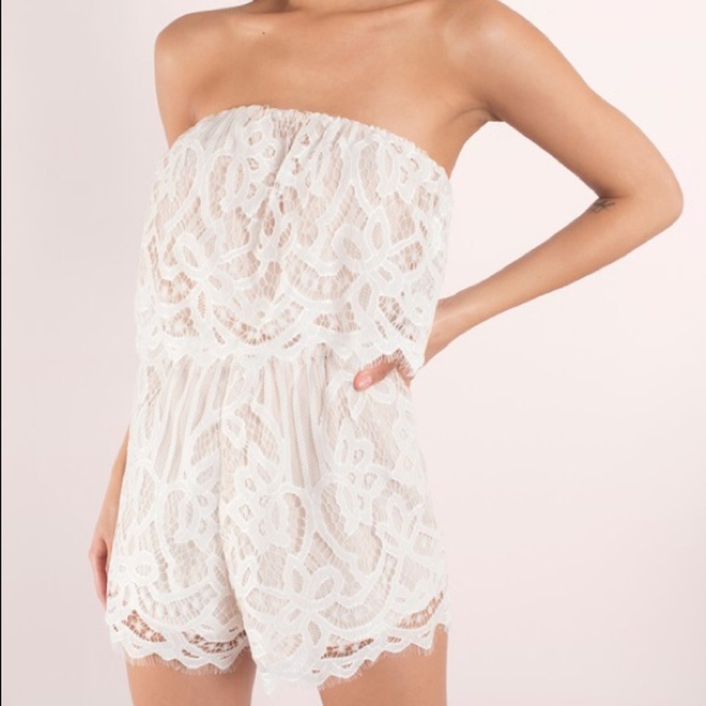 Tobi lace romper